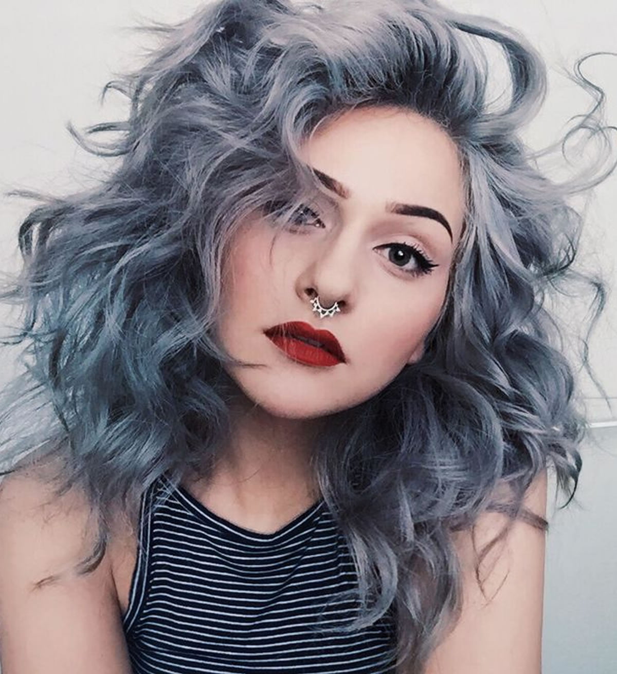 Long gray hair color ideas 2018-2019