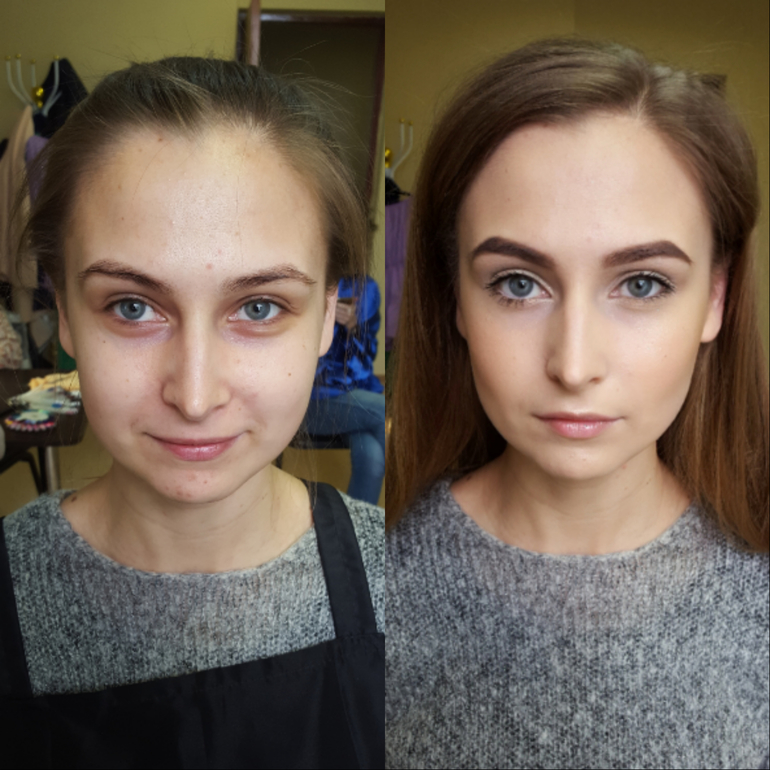 Преображение лица с помощью естественного макияжа