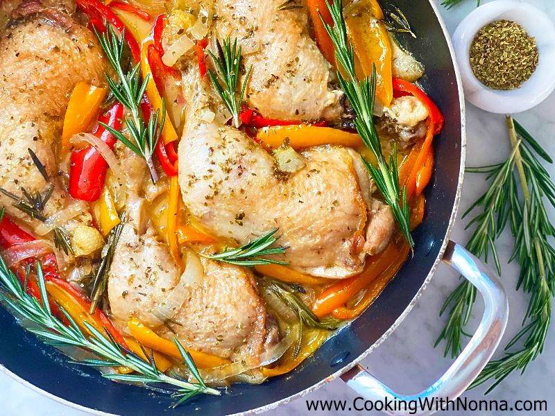 One Pan Chicken & Peppers