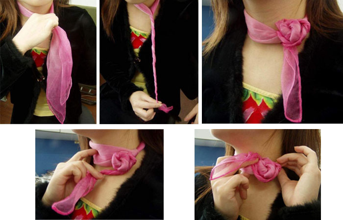 Как красиво завязать платок или шарф, фото № 3