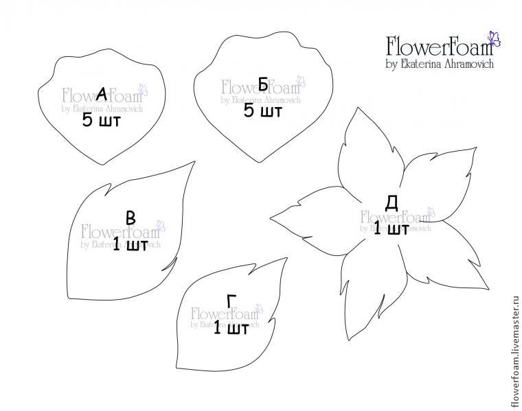 Мастер-класс: фантазийный цветок из фоамирана, фото № 2