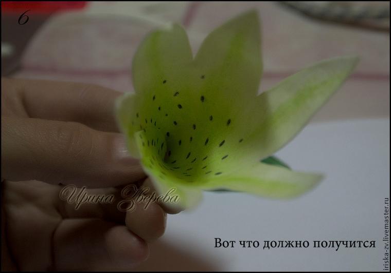 Делаем лилии из фоамирана, фото № 6