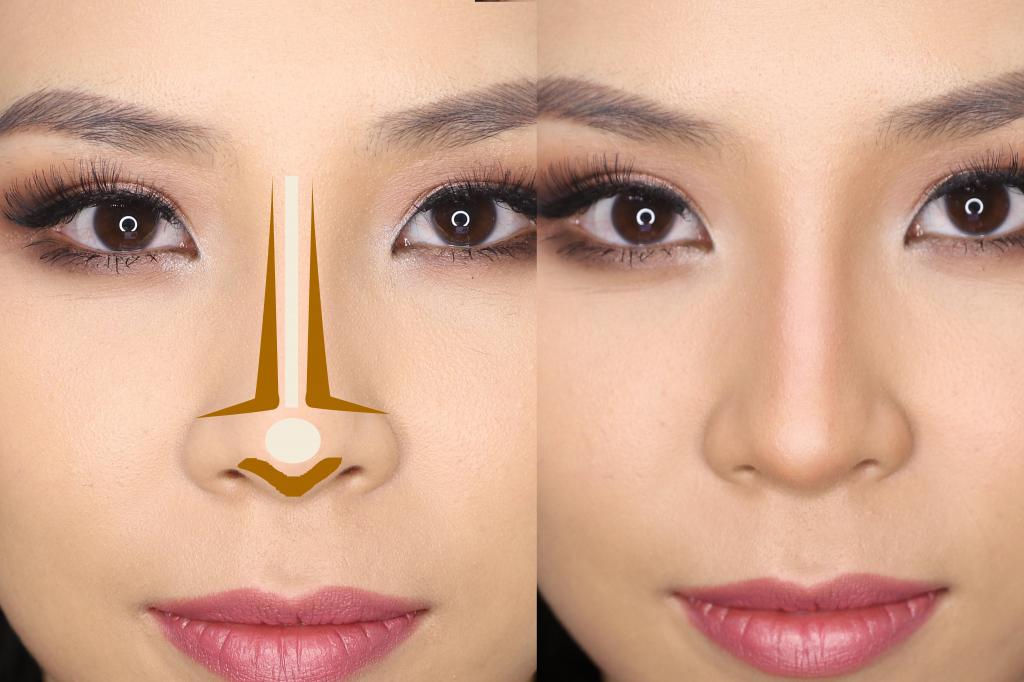 Как с помощью макияжа сделать нос меньше