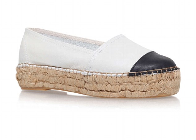 British footwear giant Kurt Geiger is selling a strikingly similar pair priced at £99