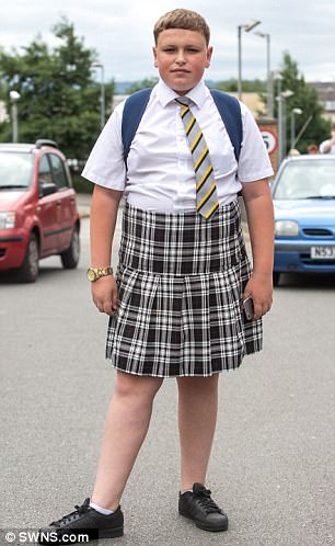 Ryan Lambeth 15 was the first to wear a skirt and came up with the idea