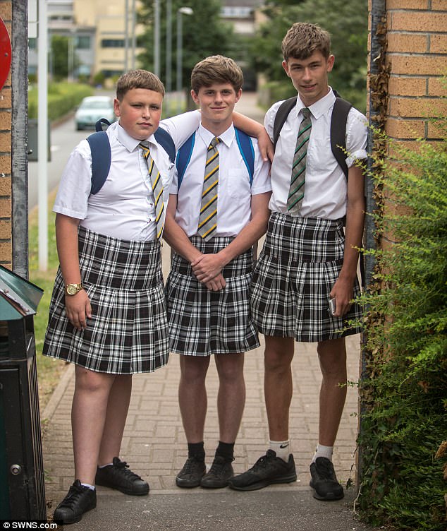 Following their protest, headmistress Aimee Mitchell has confirmed that grey shorts will be part of the official school uniform next year 