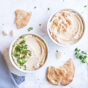 Homemade hummus