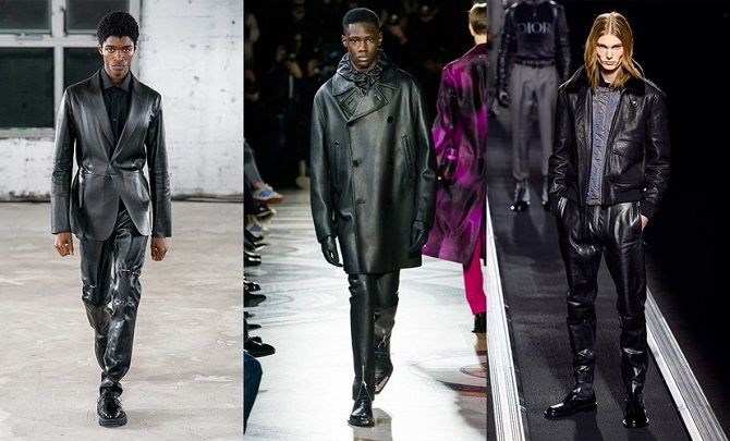 мужские кожаные куртки осень-зима 2019-2020