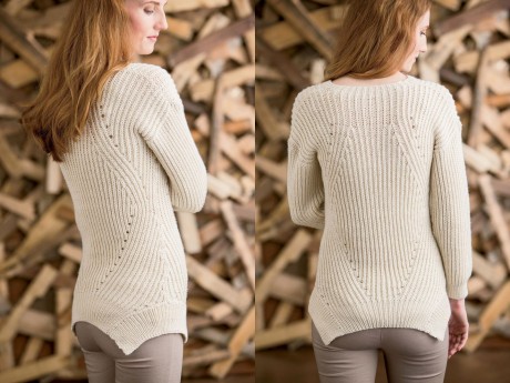 Как связать спицами женский свитер из мериносовой шерсти