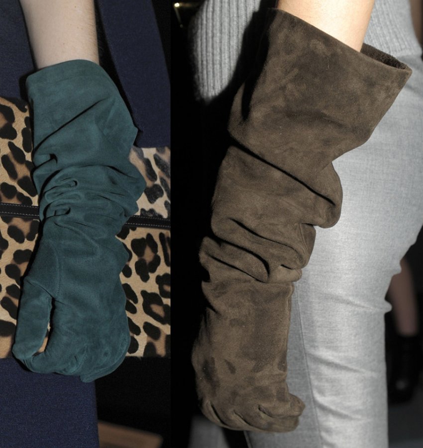 Модные женские перчатки осень-зима 2013-2014, фото