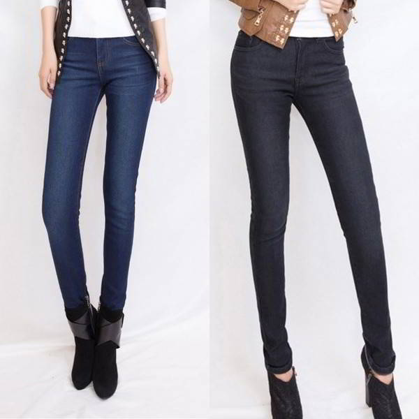 Удлиненные обтягивающие джинсы