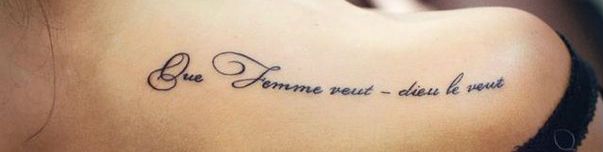 Que femme veut – Dieu le veut — Чего хочет женщина – то угодно Богу