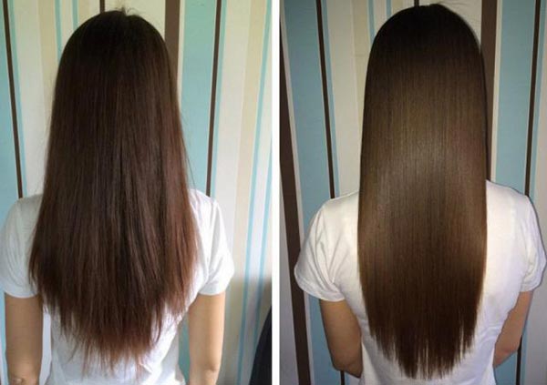 Ламинирование волос желатином. Фото до и после