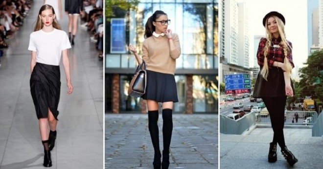С чем носить черную юбку – идеи для модных образов на все случаи жизни