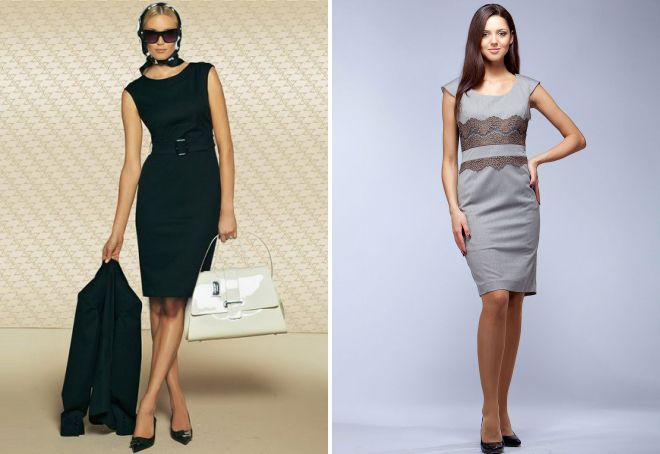 платья классического стиля для деловой женщины