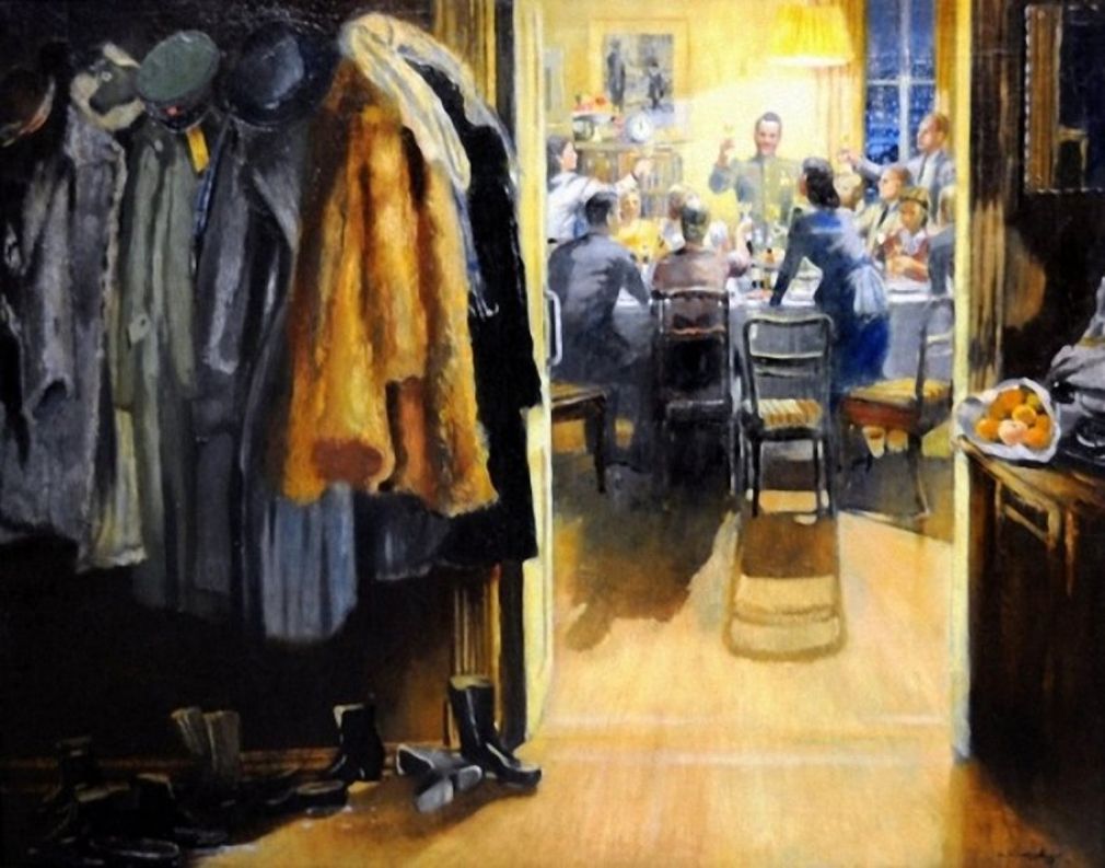 Новый год. Ю. Пименов. 1949 год. Белгородский государственный художественный музей